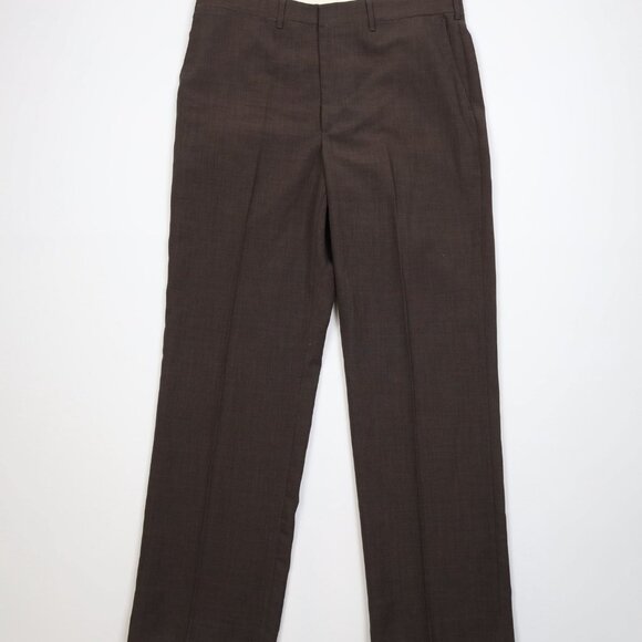 Vtg 70s Streetwear Mens 36x31 Worsted Wool Blend Knit Wide Leg Chino Pants USA